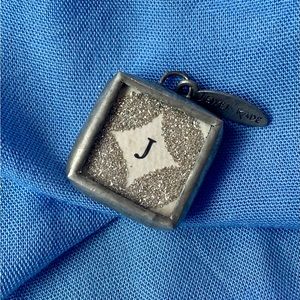 Jewel Kade “J” initial pendant/charm